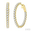 Inside-Out Diamond Round Hoop Earrings
