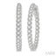 Inside-Out Diamond Round Hoop Earrings