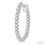 Inside-Out Diamond Round Hoop Earrings