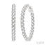 Inside-Out Diamond Round Hoop Earrings