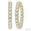 Inside-Out Diamond Round Hoop Earrings