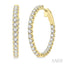 Inside-Out Diamond Round Hoop Earrings