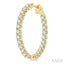 Inside-Out Diamond Round Hoop Earrings