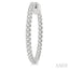 Inside-Out Diamond Round Hoop Earrings