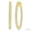 Inside-Out Diamond Round Hoop Earrings