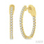 Inside-Out Diamond Round Hoop Earrings