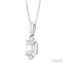 Emerald Shape Diamond Fashion Pendant
