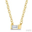 Baguette Diamond Petite Fashion Pendant