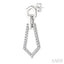 Hexagon Shape Interlock Diamond Fashion Earrings