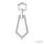 Hexagon Shape Interlock Diamond Fashion Earrings