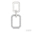 Rectangular Shape Interlock Diamond Fashion Earrings