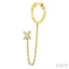 Floral Diamond Fashion Chain Earrings