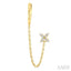 Floral Diamond Fashion Chain Earrings