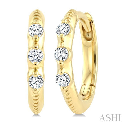 Diamond Huggie Fashion Earrings