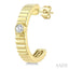 Pirouette Bezel Set Diamond Fashion Half Hoop Earrings