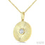 Pirouette Bezel Set Diamond Fashion Pendant