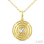 Pirouette Bezel Set Diamond Fashion Pendant