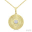 Pirouette Bezel Set Diamond Fashion Pendant