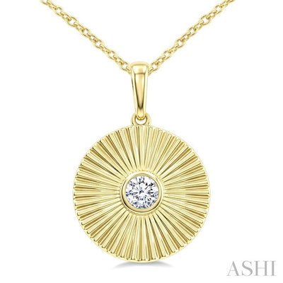 Pirouette Bezel Set Diamond Fashion Pendant