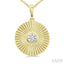 Pirouette Bezel Set Diamond Fashion Pendant