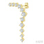 Asymmetrical Diamond Fashion Earrings