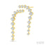 Asymmetrical Diamond Fashion Earrings
