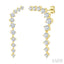 Asymmetrical Diamond Fashion Earrings