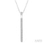 Vertical Bar Petite Diamond Fashion Pendant