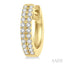 Two Row Petite Diamond Huggie Fashion Earrings