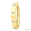 Flush Bezel Set Diamond Fashion Hoop Earrings