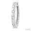 Flush Bezel Set Diamond Fashion Hoop Earrings