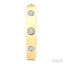Flush Bezel Set Petite Diamond Fashion Hoop Earrings