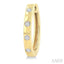 Flush Bezel Set Diamond Fashion Hoop Earrings