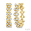 Prong Diamond Fashion Hoop Earrings