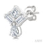 Mixed Shape Diamond Fashion Earrings
