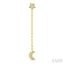 Star & Moon Diamond Fashion Chain Earrings