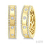 Flush Set Diamond Fashion Hoop Earrings