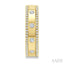 Flush Set Diamond Fashion Hoop Earrings