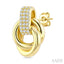 Bold Hollow Diamond Fashion Interlock Earrings