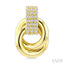 Bold Hollow Diamond Fashion Interlock Earrings