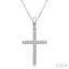 Cross Petite Diamond Fashion Pendant