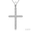 Cross Petite Diamond Fashion Pendant