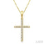 Cross Petite Diamond Fashion Pendant