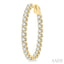 Inside-Out Diamond Oval Hoop Earrings