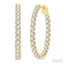 Inside-Out Diamond Oval Hoop Earrings