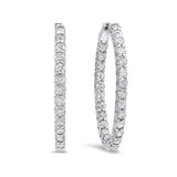 Inside Out Diamond Hoops
