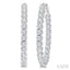 Inside-Out Diamond Oval Hoop Earrings