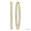 Inside-Out Diamond Oval Hoop Earrings