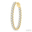 Inside-Out Diamond Oval Hoop Earrings