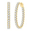 Inside-Out Diamond Oval Hoop Earrings